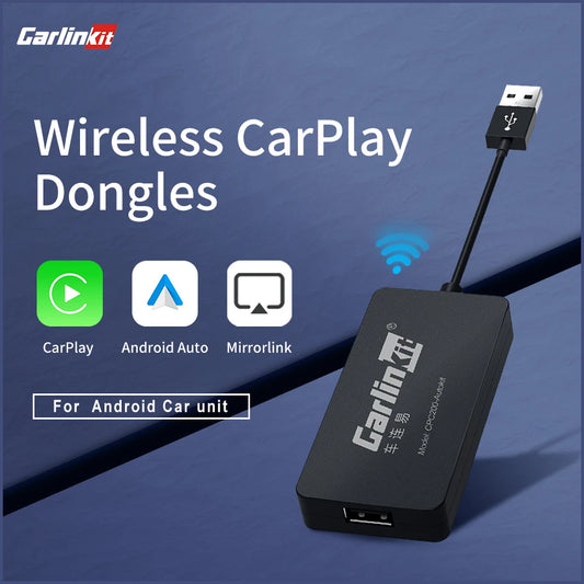 CarlinKit USB Wired/Wireless CarPlay Adapter Wireless Android Auto AI Box Mirrorlink Bluetooth Auto Connect For Android Car Radio For Youtube Netflix Google Map Android Aftermarket Car Screen