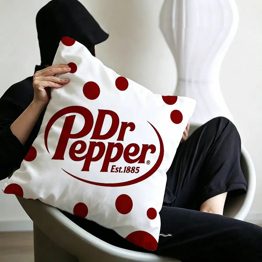 classic beverage brand Dr Pepper Pillow Anime Pillow Sofa Bed Head Pillow Cover Cushion Cover 45x45 cm Fashion