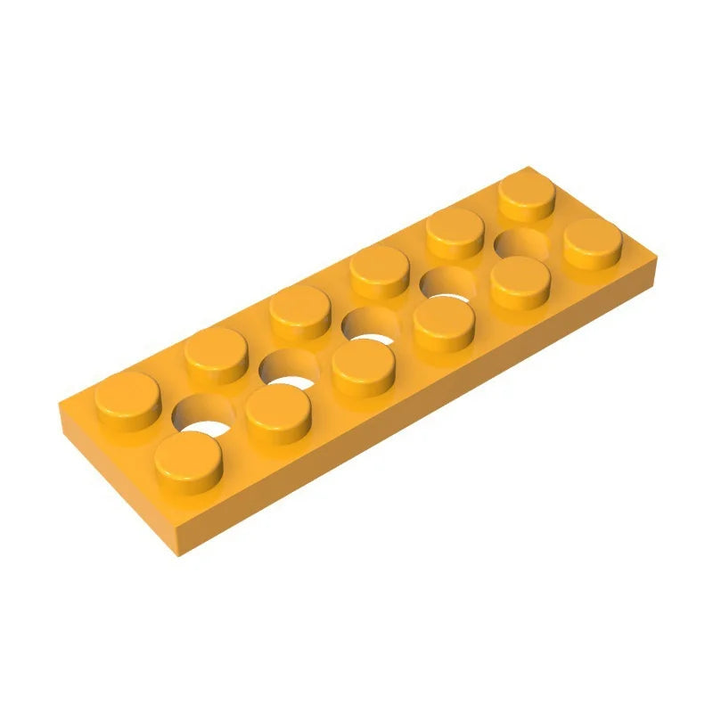 MOC 100PCS Building Block Kit with 2x6 Plate 5 Holes Suitable Bricks Toy for Boys Kids Birthday And Holiday Special Gifts