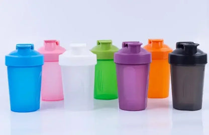 1-7PCS Shaker Bottles Sport Water Cups Whey Protein Powder Mixer Bottle Fitness Gym Shaker Outdoor Portable Plastic Drink Cup