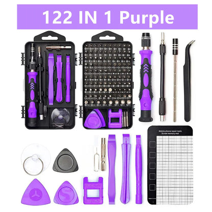 115/122/160 In 1 Precision Screwdriver Sets, Computer Repair Kit with Mini Wrench and Screw Remover,For Tablets,Watches,Iphones