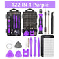 115/122/160 In 1 Precision Screwdriver Sets, Computer Repair Kit with Mini Wrench and Screw Remover,For Tablets,Watches,Iphones