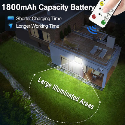 Solar Lights Outdoor 366/400/318 LED Motion Sensor Security Lights IP65 Waterproof Solar Powered Flood Lights for Garden Yard