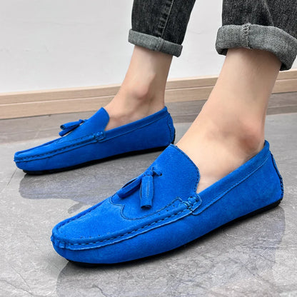Loafers Men Casual Shoes Tassel Brogue Big Size Driving Shoes Men Loafers Moccasins Breathable Slip on Loafers for Men Shoes
