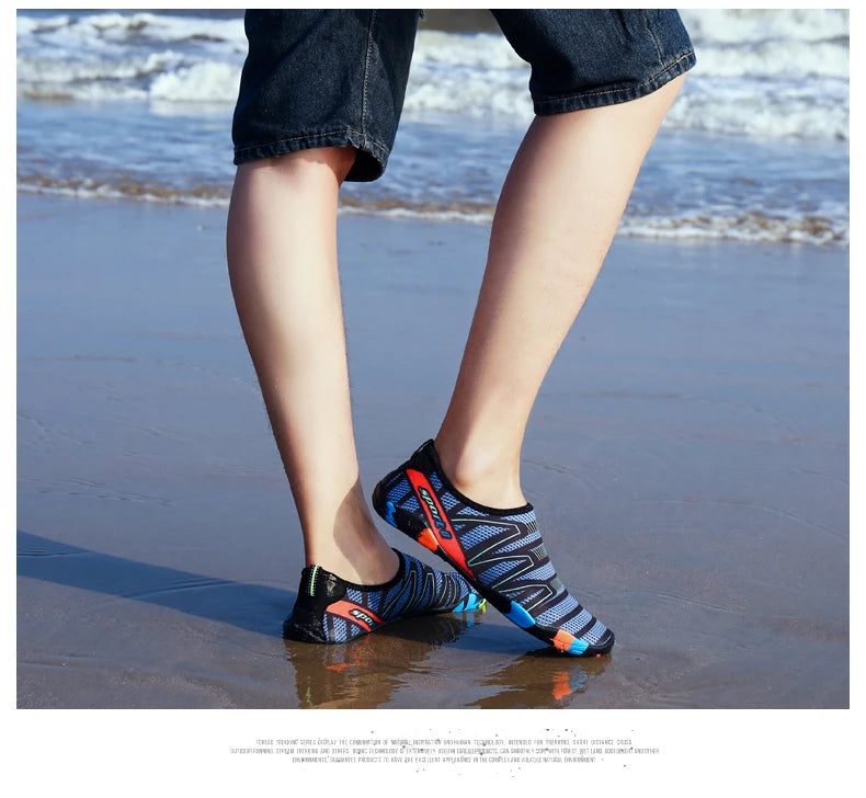 Men Water Swimming Shoes Women Sneakers Barefoot Beach Sandals Upstream Aqua Shoes Quick-Dry River Sea Diving Surfing Seaside
