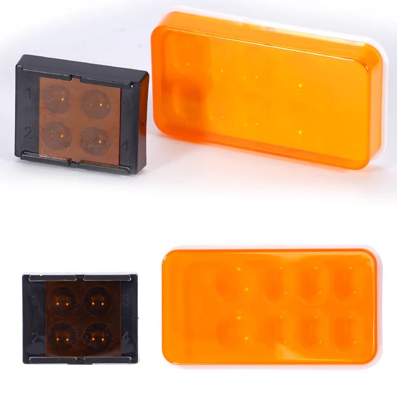 1pc Dental resin shading box, mixed composite cover protective cover, veneer storage box, denture patch sorting tool
