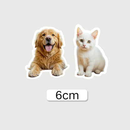 Custom Stickers of Pet Waterproof Personalized Stickers of Photo Cute Custom Logo Labels for Laptop Cup, Birthday Party Deco