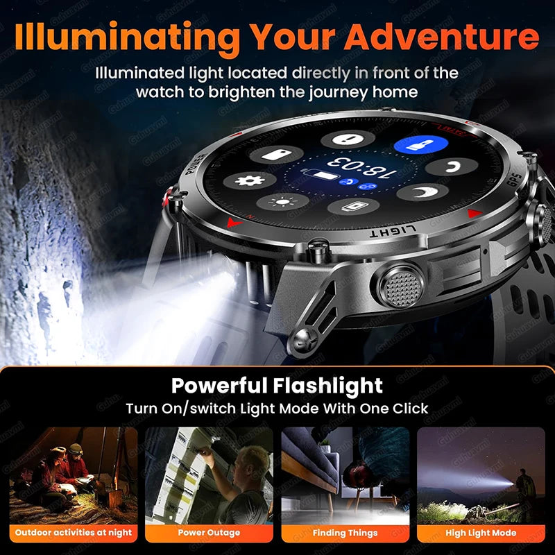 2025 New GPS Map Navigation Smart Watch Men Women Amoled Screen 3ATM Waterproof Sport SmartWatch Compass NFC BT Call Watches Men