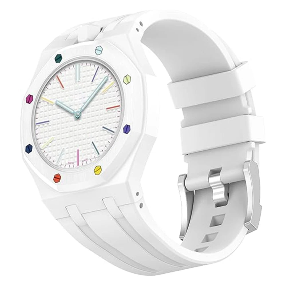 PC Case+Silicone Strap for Swatch X AP Royal Pop Pocket Watch Changer To Wristwatch Integrated Modification Accessories