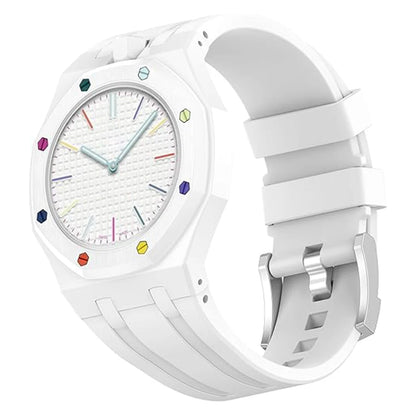 PC Case+Silicone Strap for Swatch X AP Royal Pop Pocket Watch Changer To Wristwatch Integrated Modification Accessories