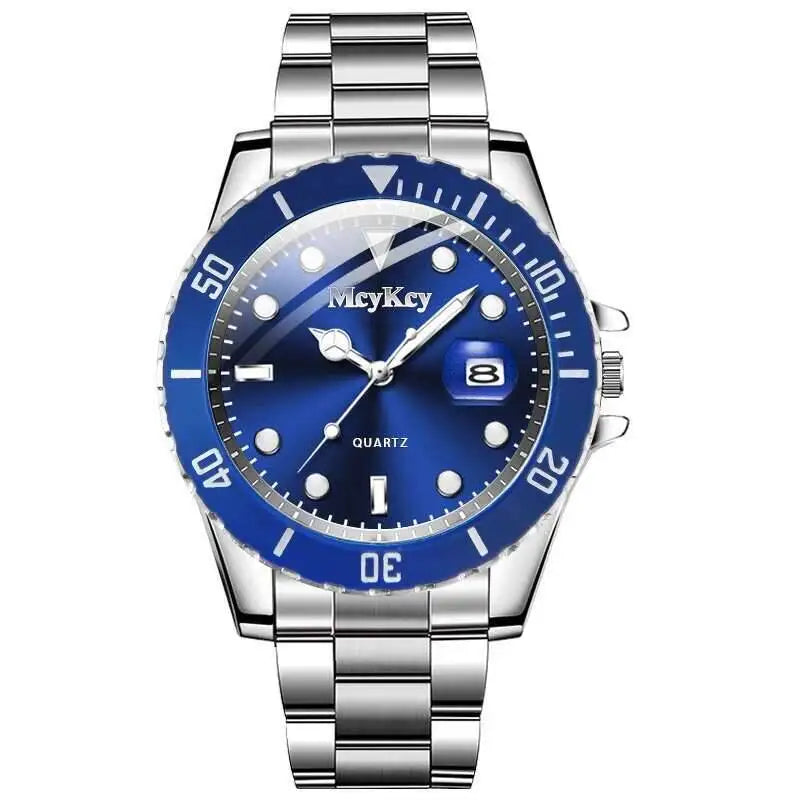 Fashion Men Business Watches Luxury Large Dial Calendar Watch Men's Quartz Wristwatch Reloj Hombre