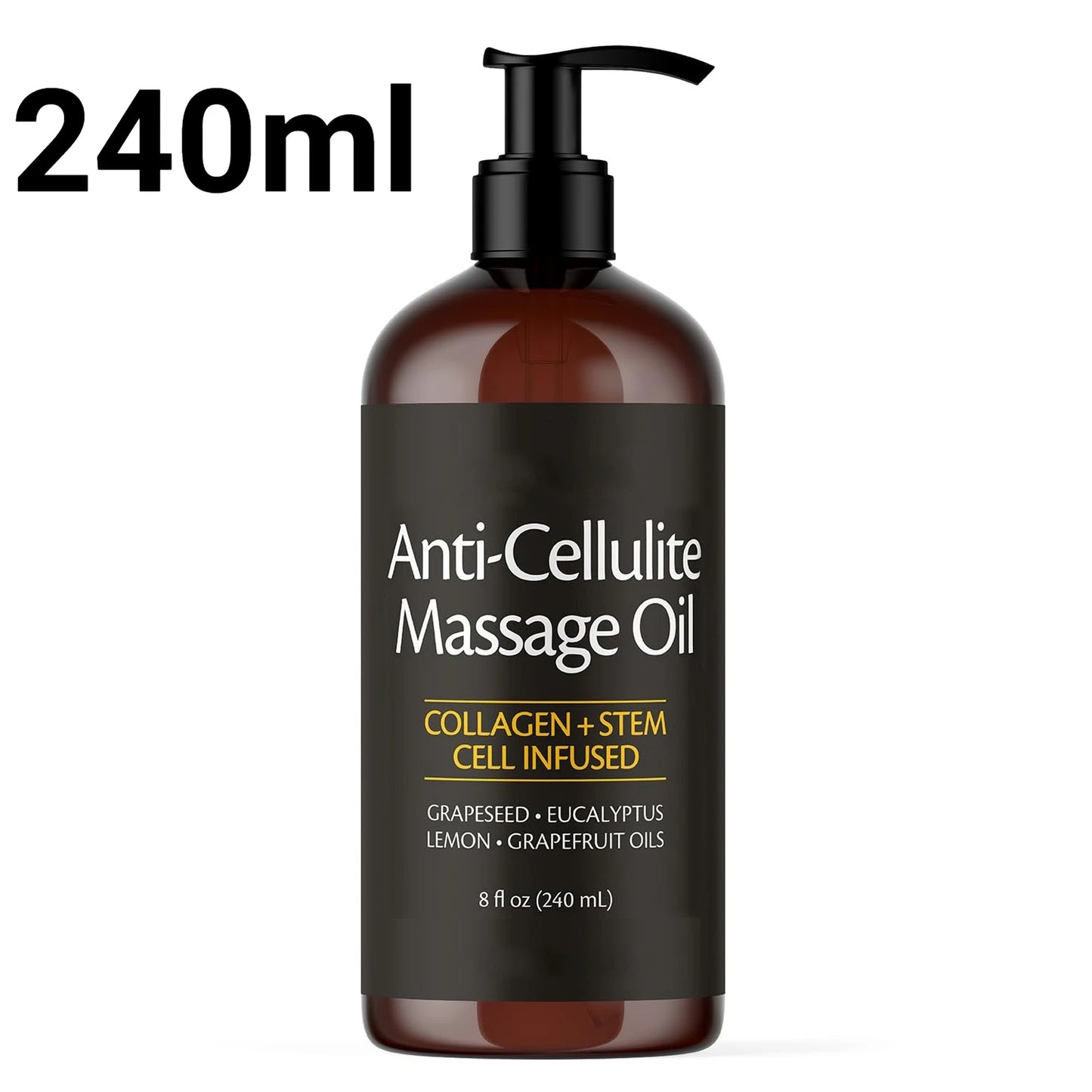 Anti-cellulite Body Massage Oil 240/100ml Natural Aromatherapy Relaxing Soothing Skin Care Essential Oil for Full Body Massage