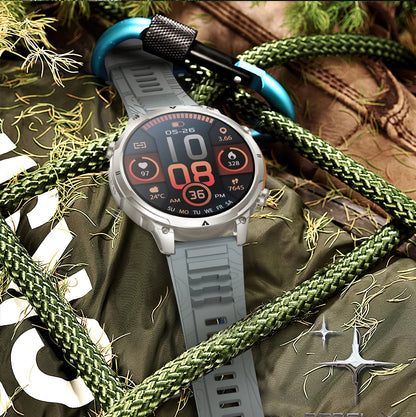 LIGE 2026 Nowy Męski Wojskowy Zegarek Smartwatch GPS Mapa Kompas Pamięć 4GB Bateria 1000mAh Wodoodporność 10ATM Rozmowy Bluetooth HD