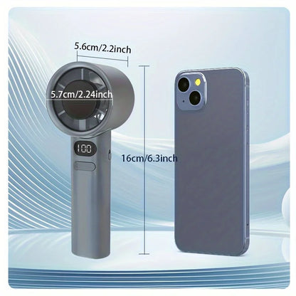 Portable Handheld Mini Fan, Powerful Wind Speed, Convenient USB Charging, Suitable for Travel, Outdoor Activities, and Summer