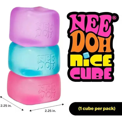 Needoh Nice Cube， Sensory toys, pressure resistant pinching, stress relieving children's souvenir toys