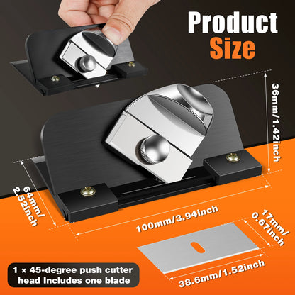 Retractable Mat Cutter 45° Bevel Blade Mat Board Cutting Adjustable Blade Depth Mat Cutting Tool for Framing Pictures Foam Board