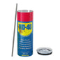 20oz Cups with Straw,Reusable Straw Cup for WD40 Dirty Pattern Thermos,Stainless Steel,Keep Cold,Ice Drinkware for Stanley Cup