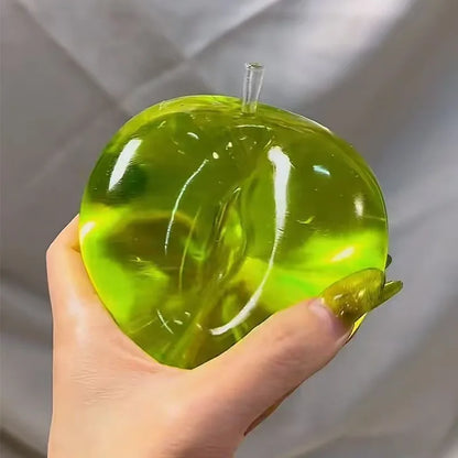 HOT Squishy Green Apple Stress Ball Soft Fidget Sensory Toy for ADHD Autism Slow Rebound Squeeze Toy Adults Kids Christmas HOT-