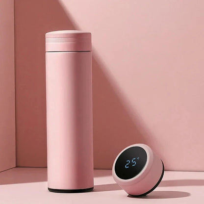 500ML Thermos Cup with Temperature Display, Stainless Steel Vacuum Insulated Mug, Outdoor Travel Cup, Father's Day Gift