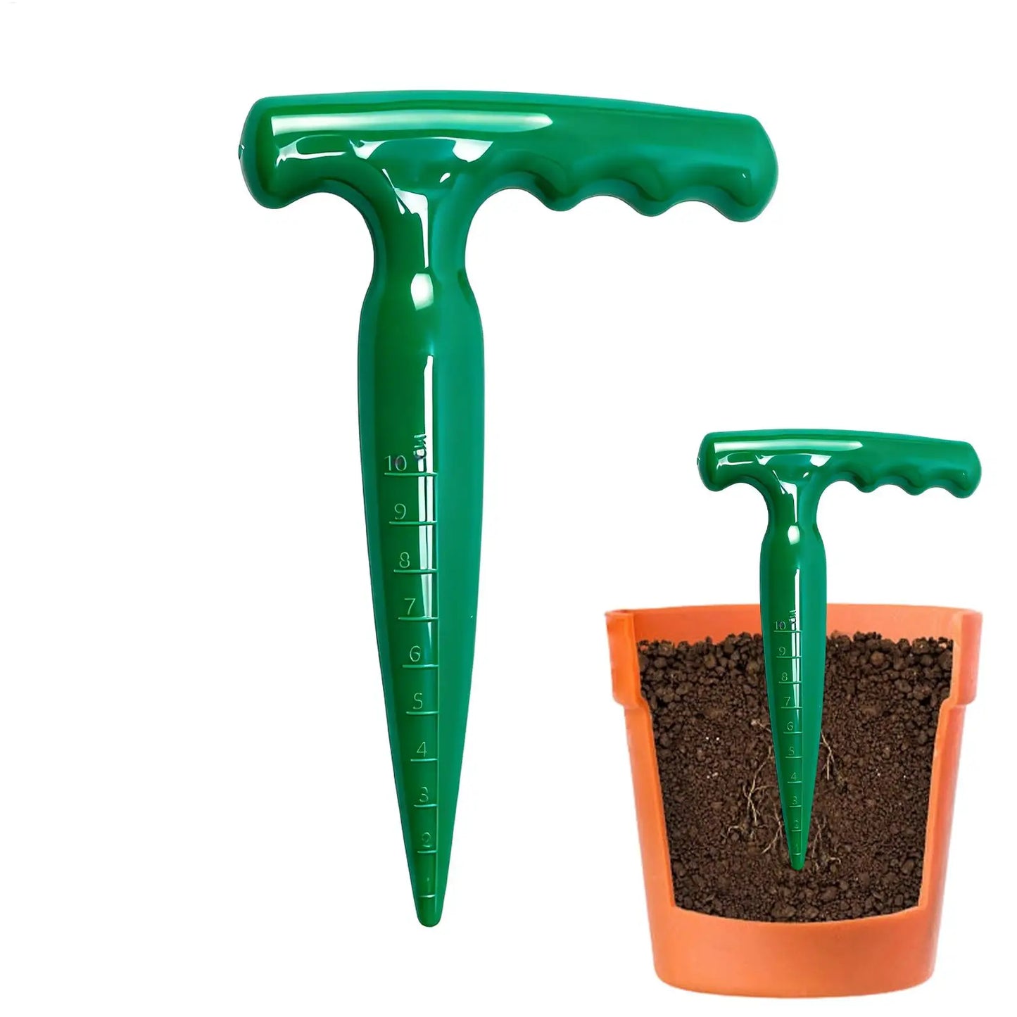 Long-handled Hole Digger For Seedling Cultivation Gardening Seeder Sowing Hand Tool Plant Hole Digger For Transplanting Planting