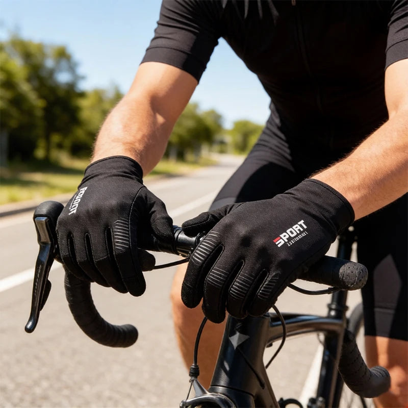Summer Ice Silk Touchscreen Gloves Anti-Slip Waterproof Sunscreen Outdoor Gloves for Fishing Cycling