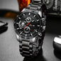 Man Sports Watches Fashion Racing Series 46mm Black Leather Clock VA VA VOOM Quartz Movement 3Bar Waterproof Wrist Watch for Men