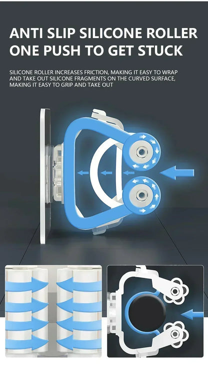 Self-adhesive Mop Holder Broom Stand Wall Mounted Mop Support Sweeping Brush Hook Storage Organizer Bathroom Kitchen Accessories
