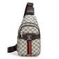 2025Men's Casual Messenger Bag Multi-Pocket Crossbody Shoulder Bag Lightweight Chest Bag with Port & Earphone Hole