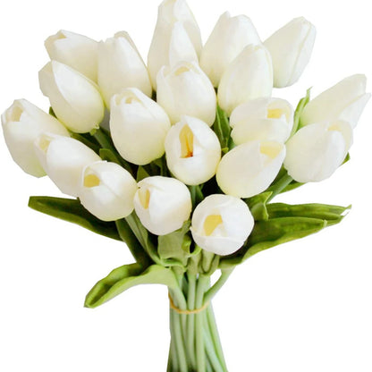 10/30PCS Artificial Flowers Real Touch Tulip Scrapbooking Vase Home Decor Wedding Garden Rose Arch Garland Mother's Day Bouquets