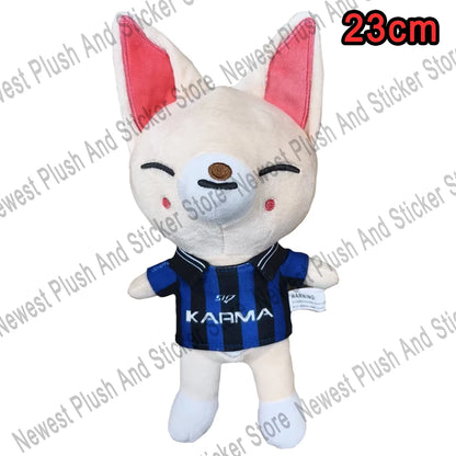 8pcs Skzoo Plush 25cm Kpop Cartoon Stuffed Animal Plushies Stray Kids Plush Doll Toys Kawaii JYP Adults KZ Fans Keychain  Gift