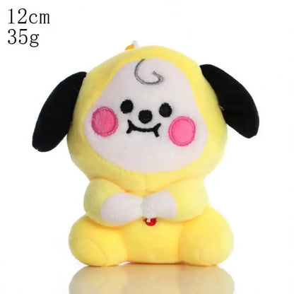 LINE FRIENDS BT21 Kpop Anime 10–24 Cm Cartoon Plush Toy Backpack: Cute Korean-Style Doll—Perfect for Christmas and Birthdays
