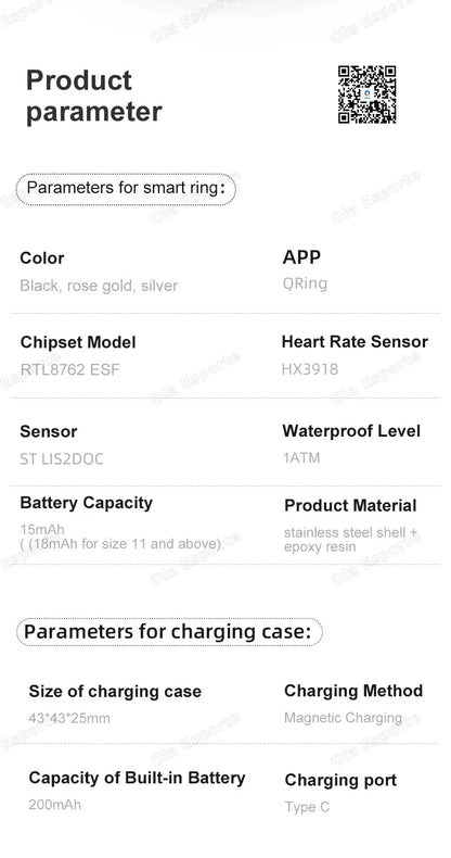New R11 Smart Ring Men Women LED Display Screen Heart Rate Blood Oxygen Monitoring Waterproof Multi Sports Modes Smartrings 2025