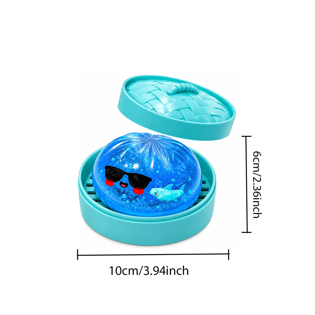 New Glitter Dumpling Colorful Simulation Steamed Bun Decompression Toy for Anxiety Squishes Stress Balls 2026 Viral Fidget Toy