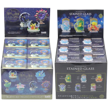 Pokm Starry Sky And Stained Glass Pikachu Mystery Box Eevee Blind Box Anime Figures Snorlax Surprise Gift Colletions Toy