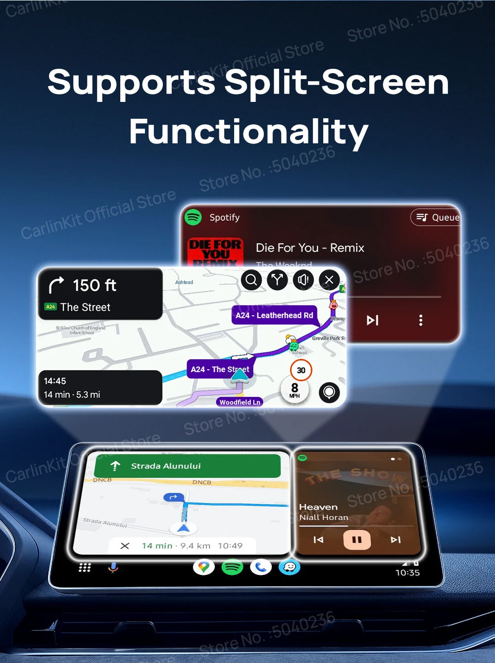 CarlinKit 4.0 CP2A Pro 3-In-1 Android TV Box CarPlay Ai Box Support Netflix YouTube Wireless CarPlay &Android Auto Smart Car Box