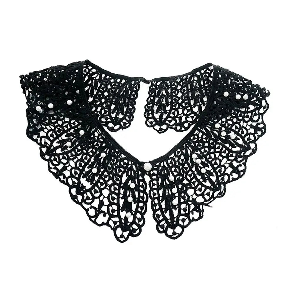 New Fashion Mini Cape Shawl Wrap Decoration Neck Ruff Detachable Lapel Half Shirt Lace Fabric Neckline Fake Collar