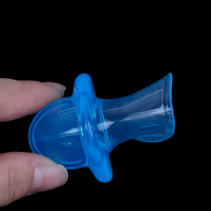 Anti Snoring Tongue Device Silicone Sleep Apnea Aid Stop Snore Sleeve Aone Blue