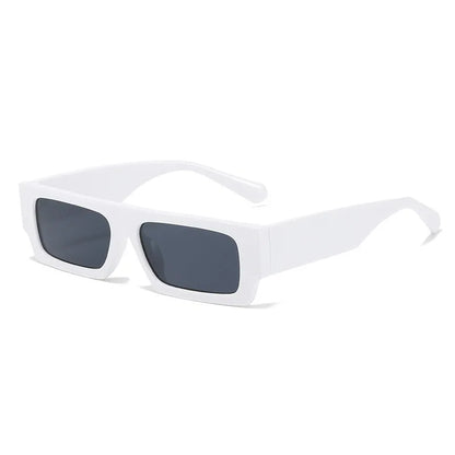 New Men Brand Shades Retro Square Sunglasses Vintage Small Rectangle Women Sun Glasses Luxury Eyeglasses Black White Eyewear