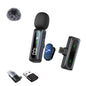 Wireless Lavalier Lapel Microphone With Windproof Mini Video Recording Mic Interview Live Recording Noise Cancelling For Phone