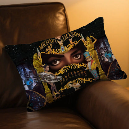 Rectangle Pillow Singer Case Dangerous Printing Bedside Sofa Room Home Bad M-michael Jackson Decoration Pillowcase