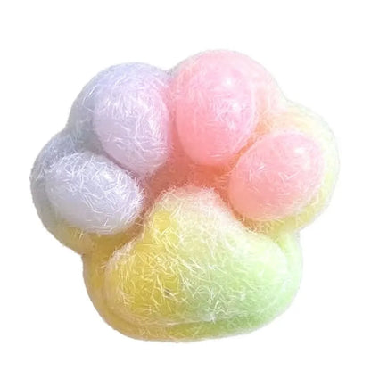 16pcs Cat Claw Squishy Soft Toy Multicolour Simulated Cat Claw Model Stress Relief Slow Rebound Decompression Office Decor Gifts