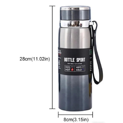 1L Thermal Water Bottle, Keep Cold & Hot Thermos for Water Tea Coffee, Vacuum Flasks Stainless Steel Bottle
