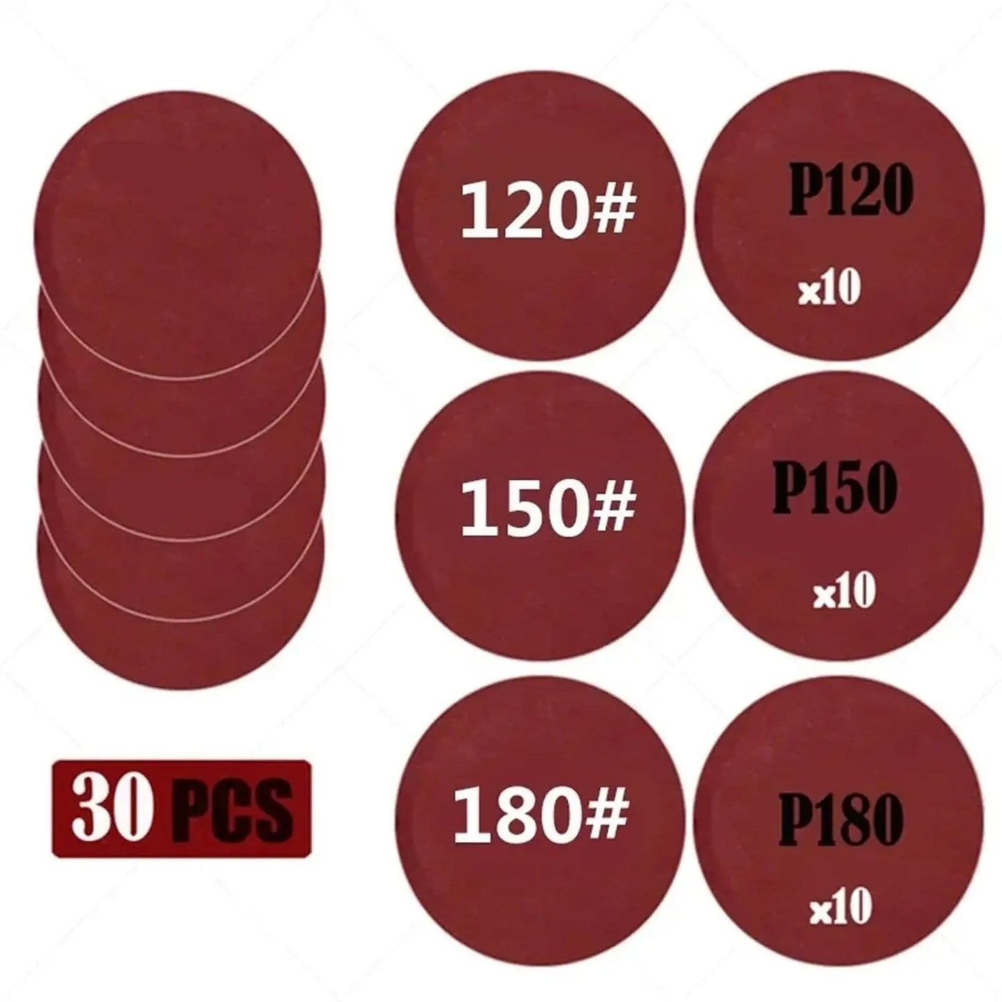 3-calowy papier ścierny 75 mm na mokro i sucho krążki ścierne na rzep 60-5000 gradacji 15-45 szt. do polerowania samochodów, naprawy i renowacji reflektorów