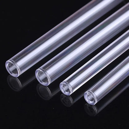 Portable Acrylic Incense Stick Tube Transparent with Detachable Airtight Lid Incense Holder Joss Stick Storage Tube