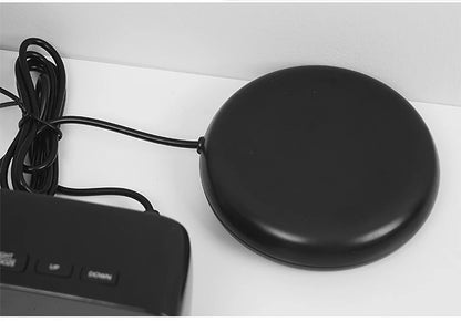 Super Loud Vibrating Alarm Clock LED Table Clock with Brightness Adjustment Desktop Clock for Heavy Sleeper Deaf Hard of Hearing