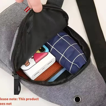 Adjustable chest bag for both men and women, one shoulder diagonal cross single shoulder bag, Oxford cloth chest bag