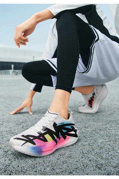 Running Shoes Man Carbon Board Marathon Sports Professional Breathable Lightweight Womens Comfortable Athletic Sneakers Antislip