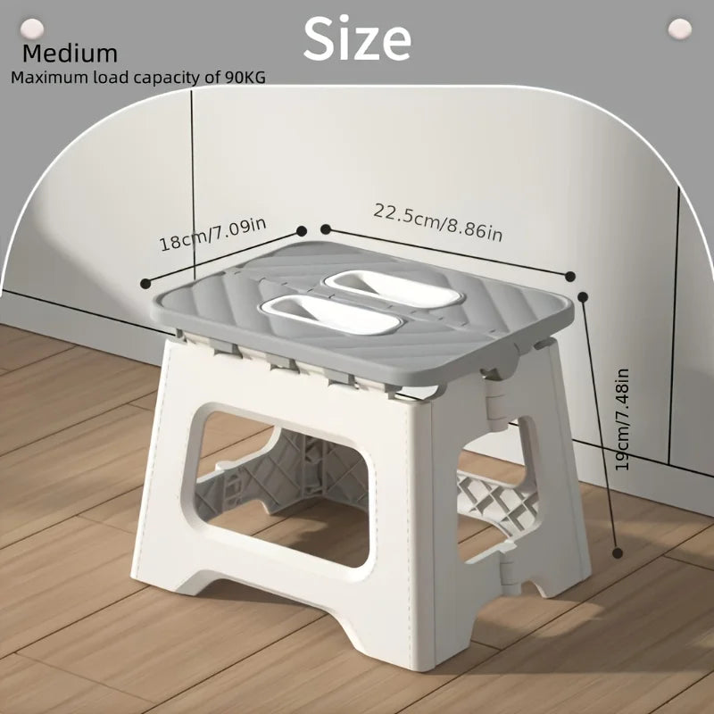 Simple Office Stool, Fashionable, Beautiful, Sturdy and Durable, Folding Stool for Home Use, Easy to Store, Office Folding Stool