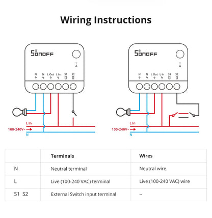 SONOFF ZBMINIR2 Extreme Zigbee Smart Switch Detach Relay External Switch Remote Control via eWeLink Support ZBBridge-U Gateway