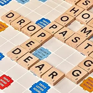 Scrabble Board Game, Classic Word Game for Kids Ages 8 and Up, Fun Family Game for 2-4 Players, The Classic Crossword Game